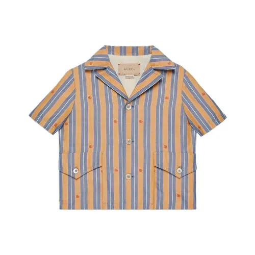 GUCCI SS23 Рубашка Летняя Детская Желтая