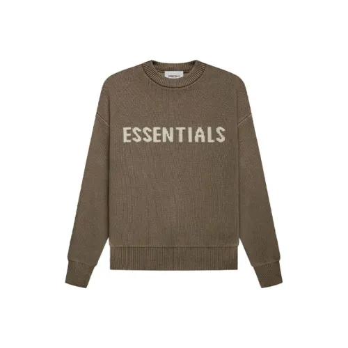 Fear Of God Essentials Свитер FW21 KIDS KNIT Пуловер Harvest Пшенично-коричневый Детский