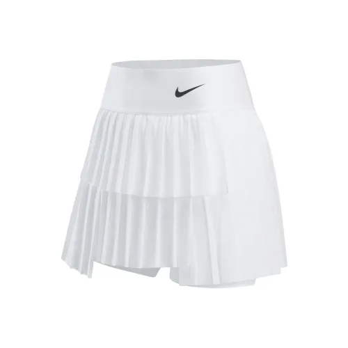 Nike Court Advantage Повседневные короткие юбки Женские Белый Черный