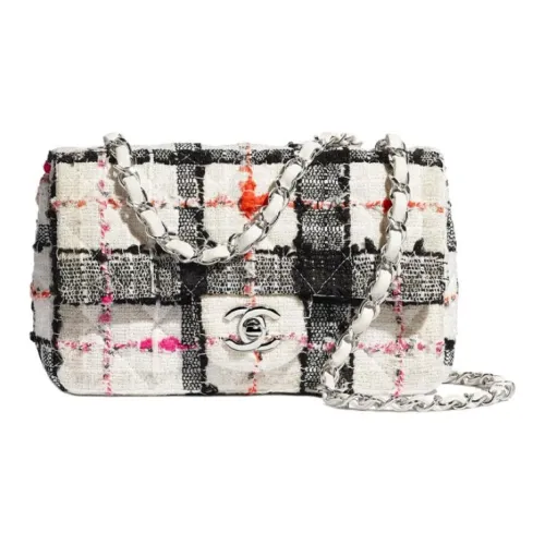 CHANEL Холст Сумка с клапаном Сумка с цепочкой Сумка через плечо Сумка на плечо Женская Многоцветная