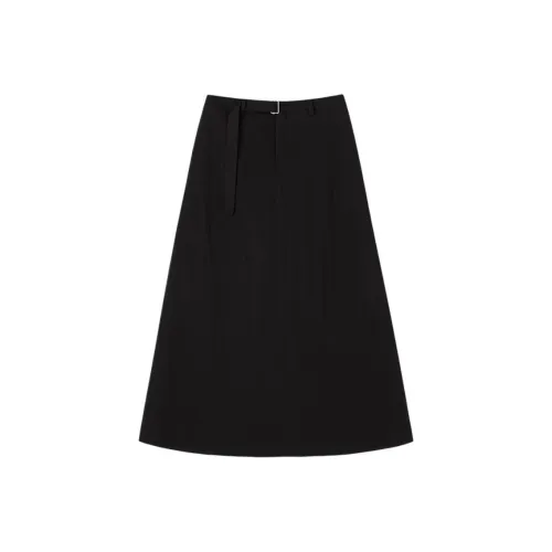 hacikis Повседневный Длинный Юбка Женские Мюнхенский черный