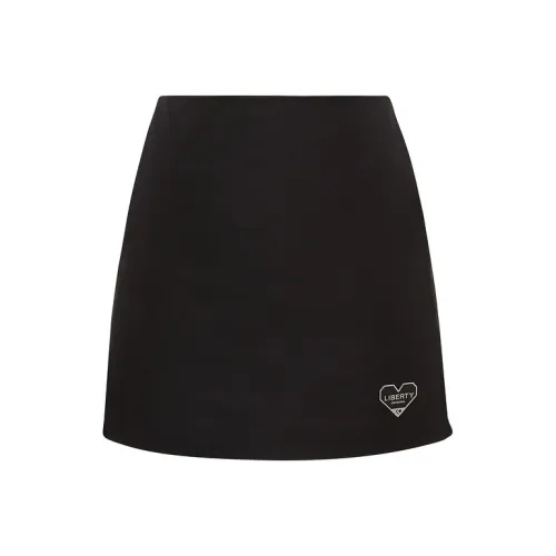 d'zzit Повседневные короткие юбки Женские Черный