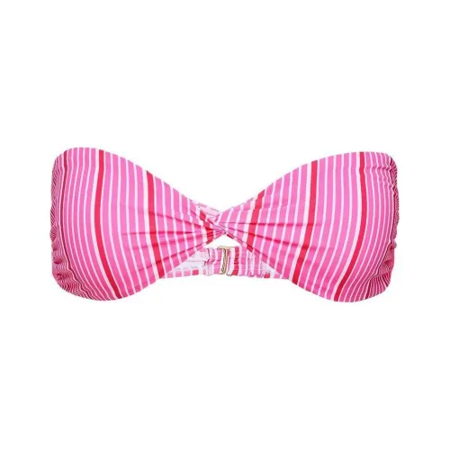 PRINCESS POLLY TAMRALI Бандо Бикини Топ Бикини Женские Розовый Stripe Розовые полосы