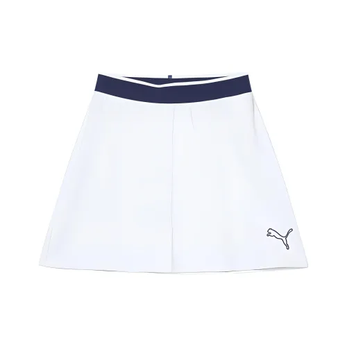 PUMA Sports Life Collection Повседневные короткие юбки Женские Белый Морской Синий