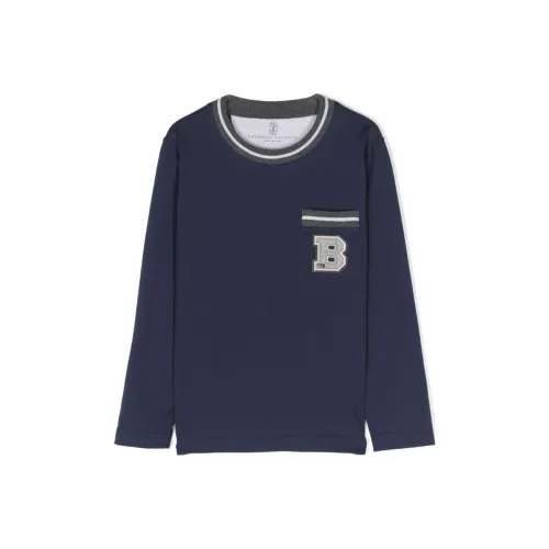 Brunello Cucinelli Kids Рубашки Морской синий