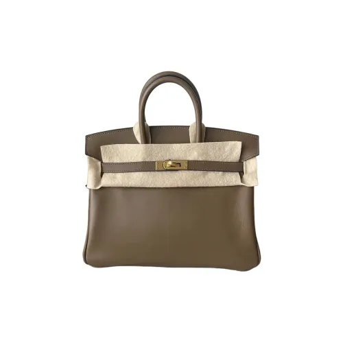 HERMES Birkin Jonathan Кожа Сумка Женские D0 Бежевый Weimar Собака Бежевый