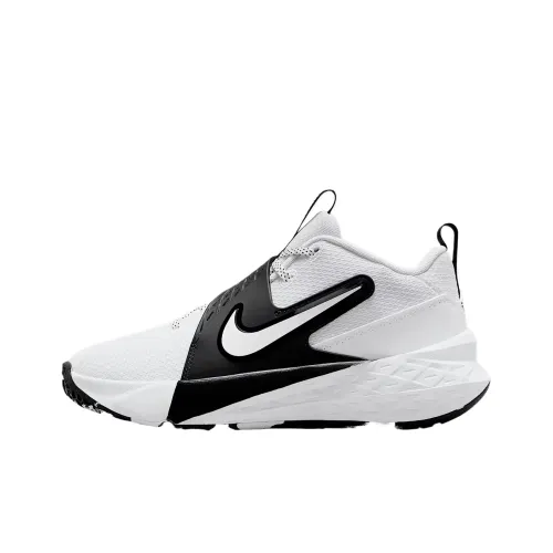 Nike Team Hustle D 12 MID Топ Детские Баскетбольные Кроссовки Белый