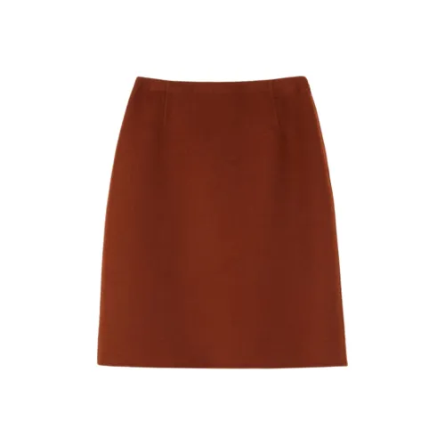 Loro Piana Кирпично-красные Женские Повседневные Короткие Юбки