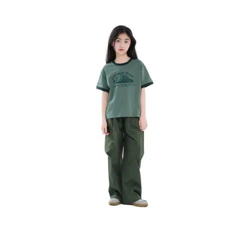 URBANSHOW Повседневная Спортивная Одежда 2 Предмета Комплект Зеленый Детский