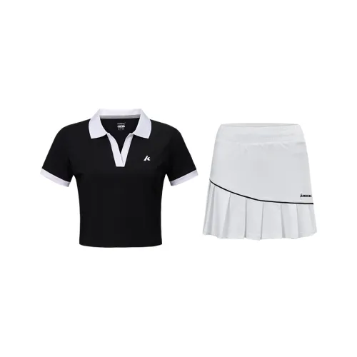 Kawasaki Комплект с юбкой Женские 2 шт Черный Белый