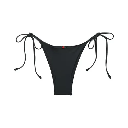 Victoria's Secret Розовый Rosemary Бикини Низ Черные Плавки Женские Черные