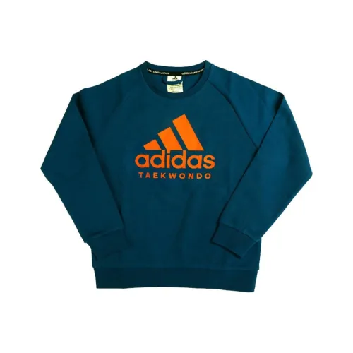 Adidas Толстовка Синий Оранжевый Детский