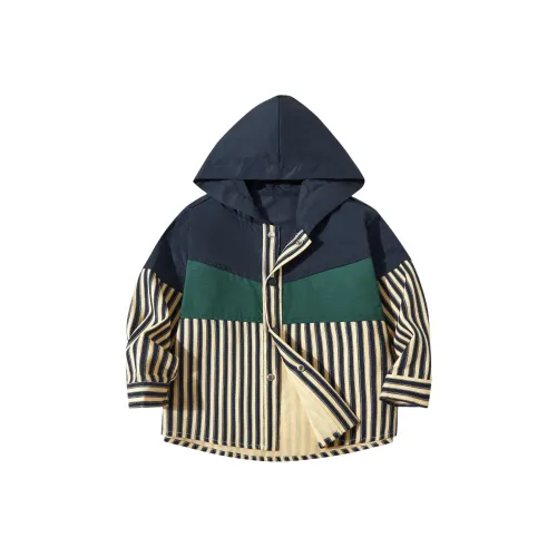 Куртки и пальто темно-синие для детей 3-7 лет