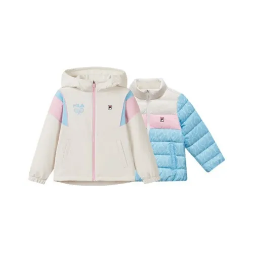 FILA KIDS Пуховик 2 предмета Комплект Кокосовое молоко Белый Дети Возраст 3-7 лет