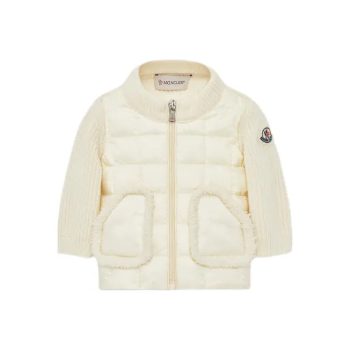 Moncler Пуховик Белый Infant и Toddler