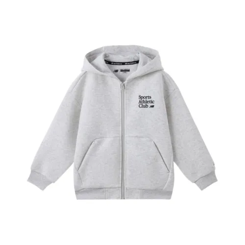 New Balance совместная куртка светло-серого цвета для детей 3-7 лет