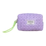 Фиолетовая подушечная сумка