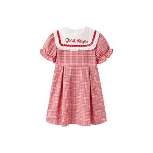 Mini Peace Hello Kitty сотрудничество серия Детское платье Детский Розовый