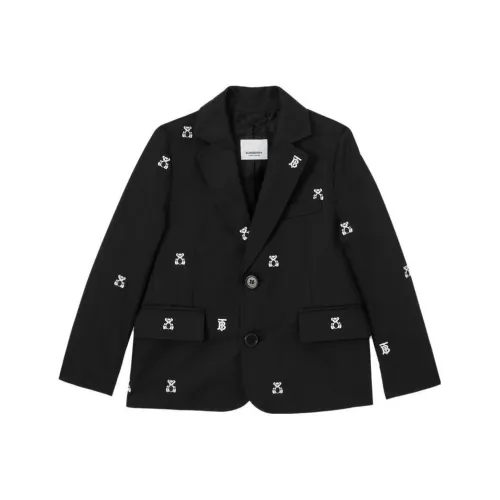 Burberry SS23 Бизнес-костюм Пальто Черный Детский