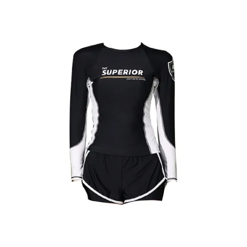 Hao Zhilang Черный Женские Двухкомпонентные Купальники