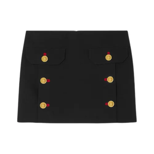 VERSACE Повседневные короткие юбки Женские Черный