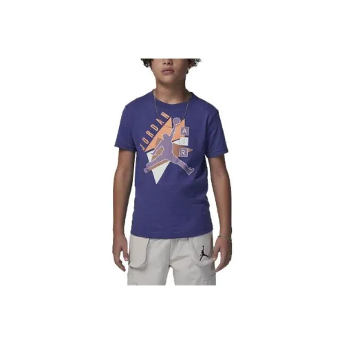 Jordan Air Ретро Tee T-рубашка Детская Фиолетовая