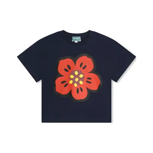 KENZO Темно-синие Kids T-рубашки