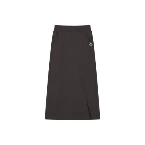 Teenie Weenie Повседневный Длинный Юбка Женские Угольно-серый