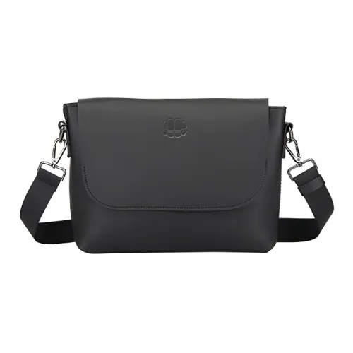 SAKUN ПУ (полиуретан) Сумка через плечо Сумка на плечо Унисекс Черная