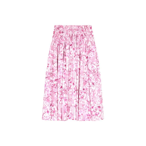 Maje Повседневный Длинный Юбка Женские Двухтонный