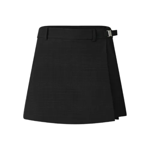 FILA GOLF серия SS25 Повседневные короткие юбки Женские Темно-черный BK