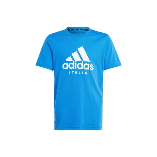Adidas T-рубашка Italy T-рубашка Kids Синий Детский
