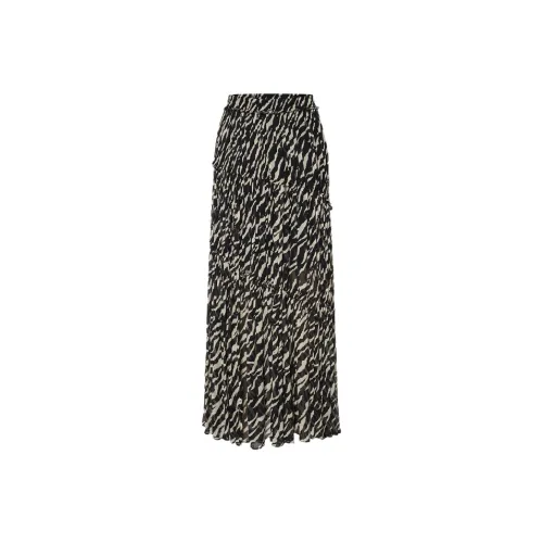 MOCO Повседневный длинный юбка женский двухтонный с принтом тигра