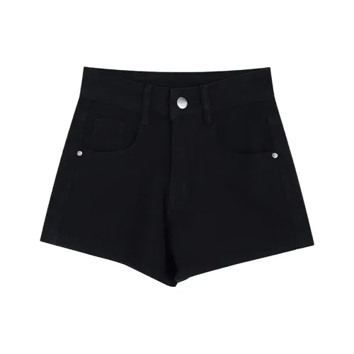 Garbege Черные Женские Джинсовые Шорты