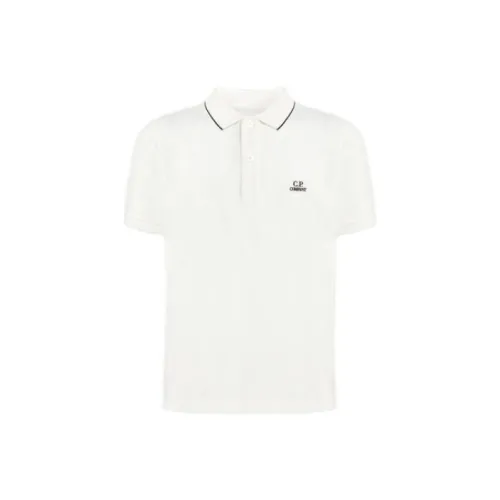 C.P.Company Детская одежда U16 Эластичный Picquet Полосатый Ожерелье-чокер Поло Поло Белый Детский