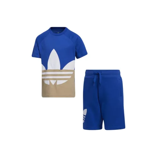 Adidas Originals Trefoil Повседневная спортивная одежда Синий для детей 3-7 лет