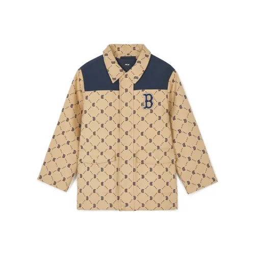 Mlb Base Logo Куртки и Пальто Бежево-Желтые Детские