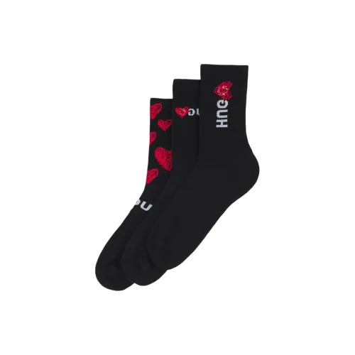 Hugo Boss Черные Мужские Носки до икры MID