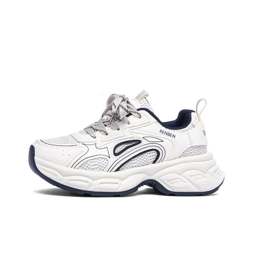 RENBEN Противоскользящий Устойчивый к истиранию Устойчивый к отскоку Низкий топ Casual Женский Белый Синий