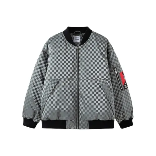 BALABALA x AOTEMAN LIANMINGKUAN Детский пуховик черного и серого цвета