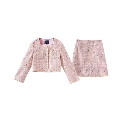 OUNIXUE Pink Женские Комплекты с Юбкой