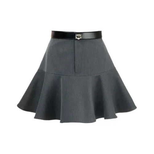 AIVEI Повседневные короткие юбки женские серые