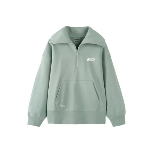 Asics Толстовка Серый Зеленый Подростки