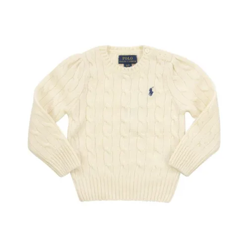 Polo Ralph Lauren Кашемир Свитер FW22 Бежевый Детский