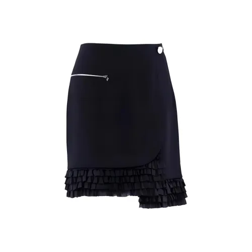 MASFER.SU Повседневные короткие юбки женские черные