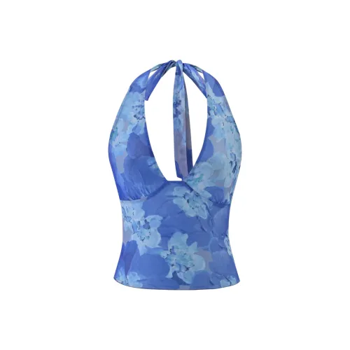 Tiger Mist Синие Женские Майки