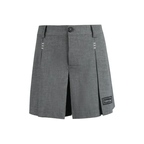 Valeria Obbaco Повседневные короткие юбки Женские Серый