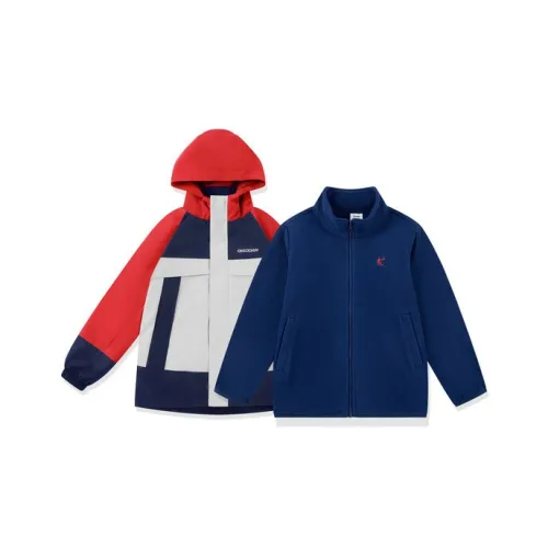 QIAODAN Куртка Enchantment Красный Space Синий Подростки