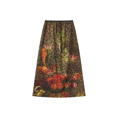 WULISHAONIAN Повседневные короткие юбки унисекс кофейный леопард с принтом