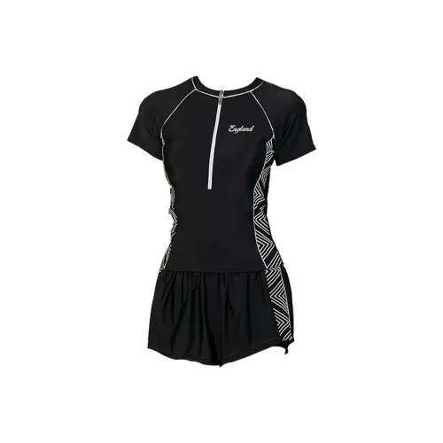 Hao Zhilang Черный Женские Двухкомпонентные Купальники